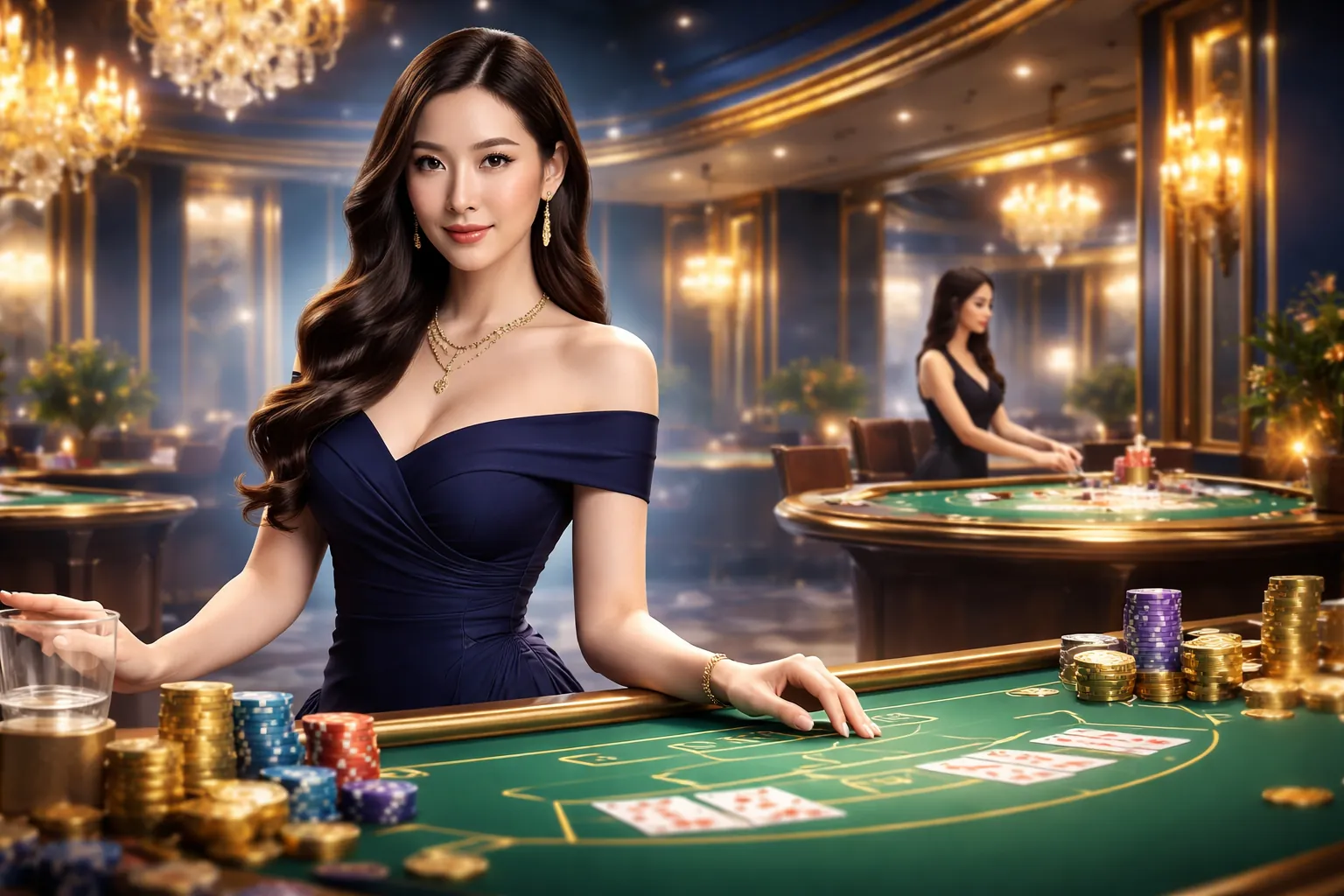 Máy đánh bạc trực tuyến gacam67 casino với jackpot lớn và hiệu ứng vàng xanh lấp lánh.